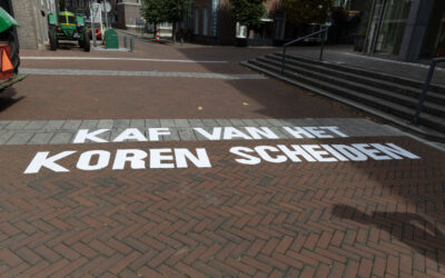 Kaf van het koren scheiden