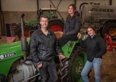 Een deel van de organisatie, vlnr: Peter, Rinske en Jilke.